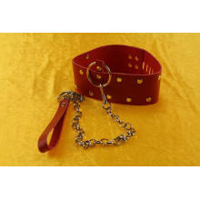 SM Sex Toys Locking Collar Leather